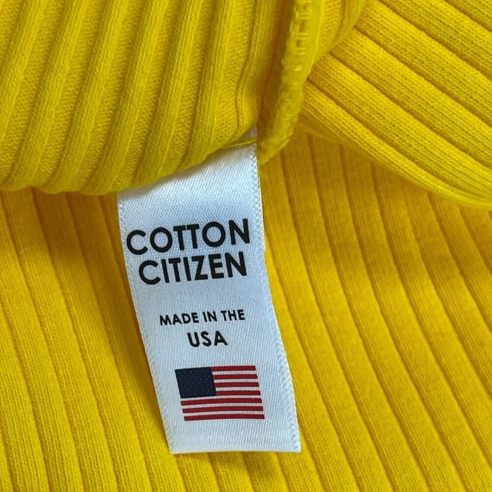 Cotton Citizen Ibiza Midi Dress, Yellow - Medium - NWT - Picture 5 of 8